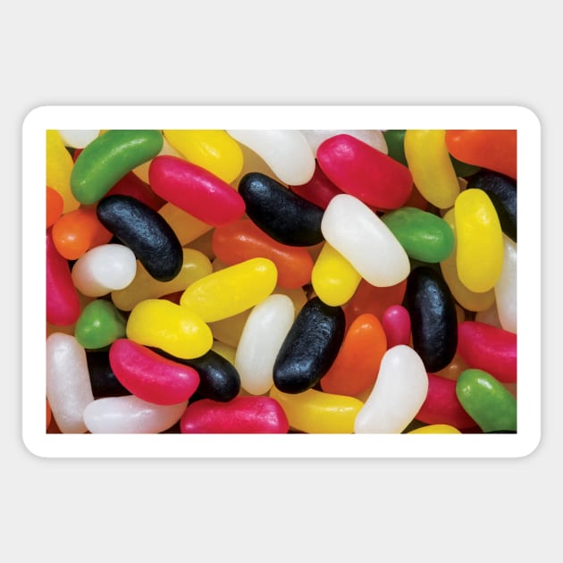 Jelly beans close up Sticker by StefanAlfonso